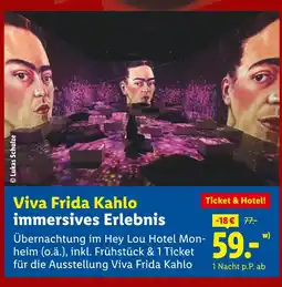 Lidl Viva frida kahlo immersives erlebnis Angebot