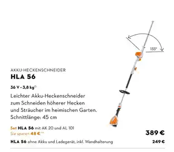 STIHL Stihl akku-heckenschneider hla 56 Angebot