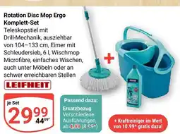 Globus Leifheit rotation disc mop ergo komplett-set Angebot