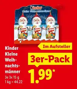 Lidl Kinder kleine weihnachtsmänner Angebot