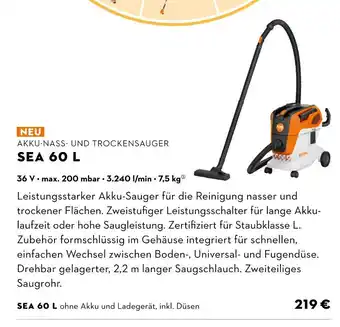 STIHL Stihl sea 60 l Angebot