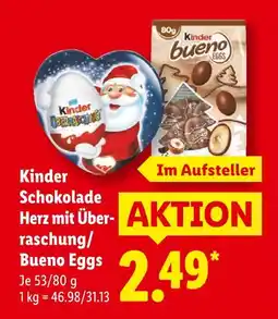 Lidl Kinder schokolade herz mit überraschung Angebot