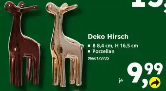 Globus Baumarkt Deko hirsch Angebot