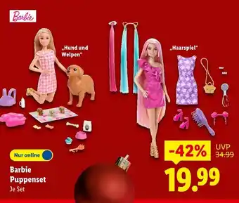 Lidl Barbie hund und welpen Angebot