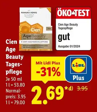 Lidl Cien age beauty tagespflege Angebot