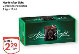 Globus Nestlé after eight Angebot