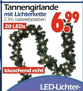Wreesmann Tannengirlande mit lichterkette Angebot
