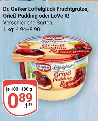 Globus Dr. oetker löffelglück fruchtgrütze Angebot