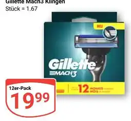 Globus Gillette mach3 klingen Angebot