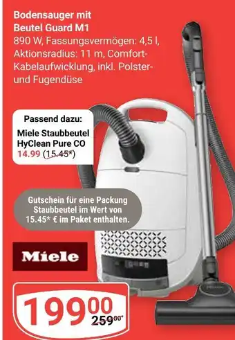 Globus Miele bodensauger mit beutel guard m1 Angebot