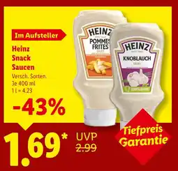 Lidl Heinz pommes frites sauce Angebot