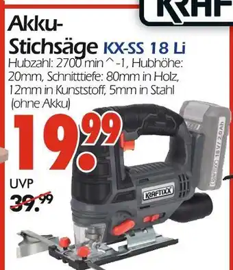 Wreesmann Kraftixx akku-stichsäge kx-ss 18 li Angebot