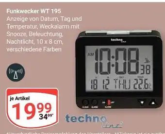 Globus Techno line funkwecker wt 195 Angebot
