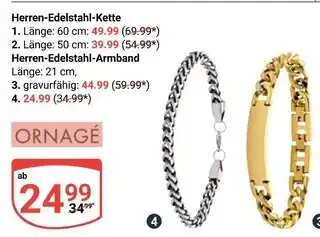 Globus Ornagé herren-edelstahl-kette Angebot
