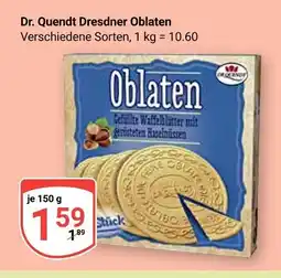 Globus Dr. quendt dresdner oblaten Angebot