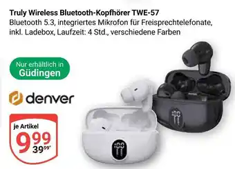 Globus Denver truly wireless bluetooth-kopfhörer twe-57 Angebot