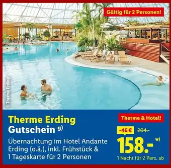 Lidl Therme erding gutschein Angebot