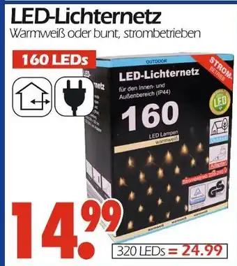 Wreesmann Led-lichternetz warmweiß oder bunt Angebot