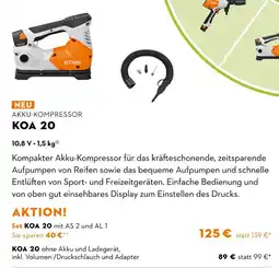 STIHL Stihl akku-kompressor koa 20 Angebot