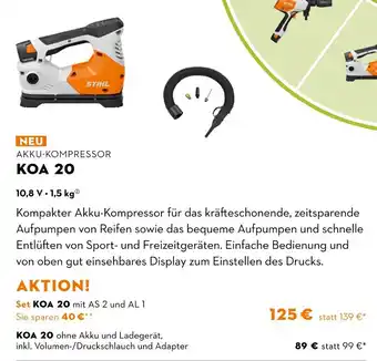 STIHL Stihl akku-kompressor koa 20 Angebot