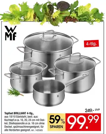 Zurbrüggen Wmf topfset brilliant Angebot