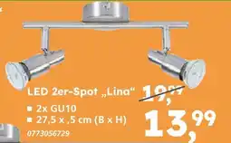 Globus Baumarkt Led 2er-spot lina Angebot