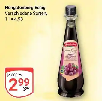 Globus Hengstenberg essig Angebot