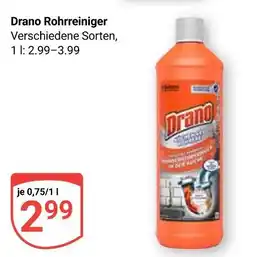 Globus Drano rohrreiniger Angebot