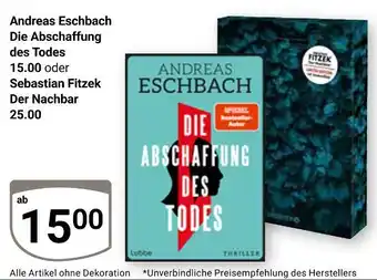Globus Lübbe die abschaffung des todes Angebot