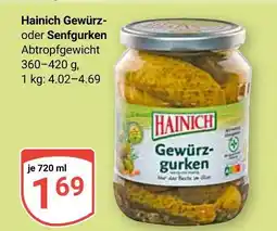 Globus Hainich gewürzgurken oder senfgurken Angebot