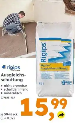 Globus Baumarkt Rigips rigidur ausgleichsschüttung Angebot