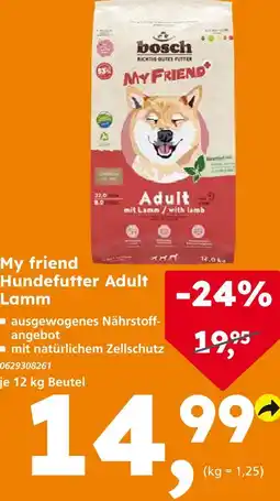 Globus Baumarkt Bosch my friend adult mit lamm Angebot