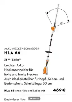 STIHL Akku-heckenschneider hla 66 Angebot