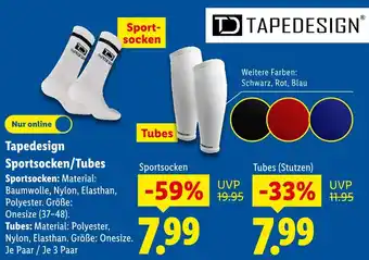 Lidl Tapedesign sportsocken Angebot