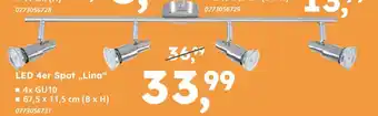 Globus Baumarkt Led 4er spot „lina“ Angebot
