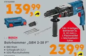 Globus Baumarkt Bosch bohrhammer gbh 2-28 f Angebot