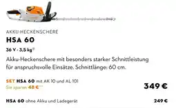 STIHL Stihl akku-heckenschere hsa 60 Angebot