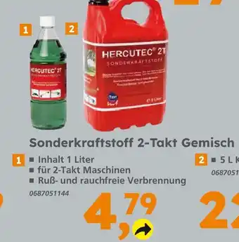 Globus Baumarkt Hercutec 2t sonderkraftstoff Angebot