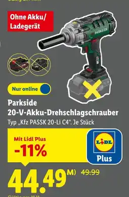 Lidl Parkside 20-v-akku-drehschlagschrauber Angebot