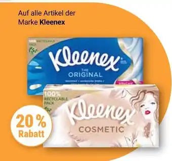 Globus Kleenex 20 % rabatt Angebot