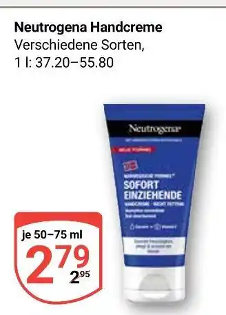 Globus Neutrogena handcreme Angebot