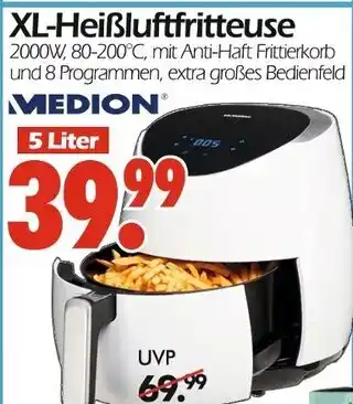 Wreesmann Medion xl-heißluftfritteuse Angebot