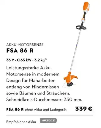 STIHL Stihl akku-motorsense fsa 86 r Angebot