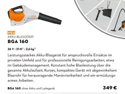 STIHL Stihl akku-blasgerät bga 160 Angebot