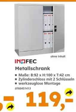 Globus Baumarkt Infec metallschrank Angebot