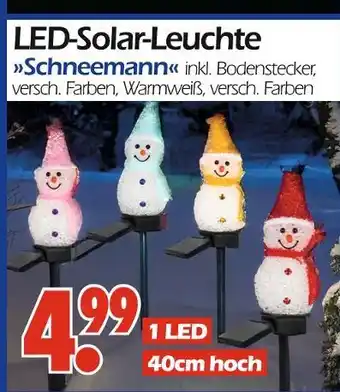 Wreesmann Led-solar-leuchte schneemann Angebot