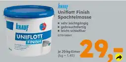 Globus Baumarkt Knauf uniflott finish spachtelmasse Angebot
