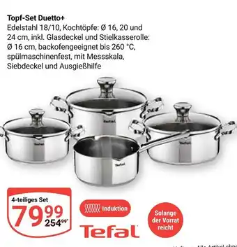 Globus Tefal topf-set duetto+ Angebot