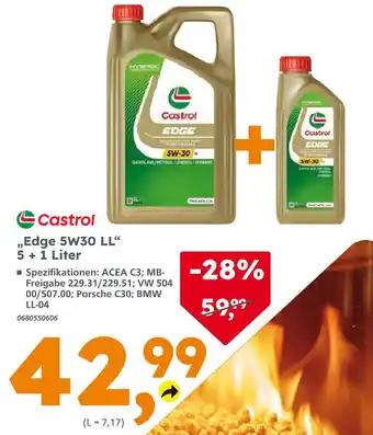 Globus Baumarkt Castrol edge 5w30 ll Angebot