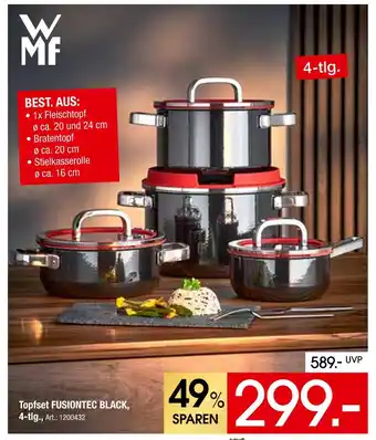 Zurbrüggen Wmf topfset fusiontec black Angebot